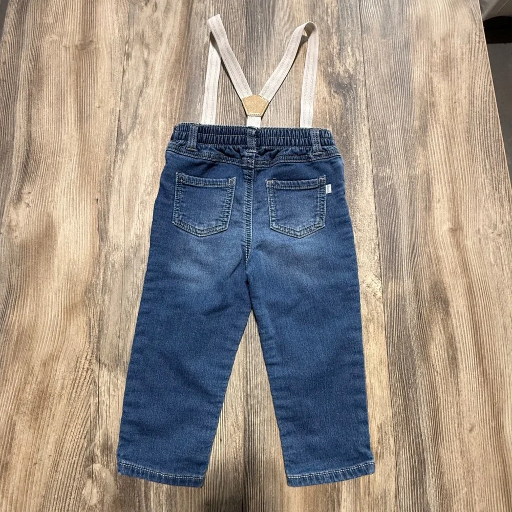 OshKosh B'gosh Suspender Jeans Blue Denim Americana